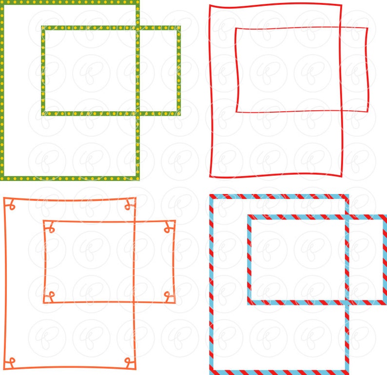 Class Skinny Frames Mega Pack: Clip Art Pack Card Making Digital Frames ...