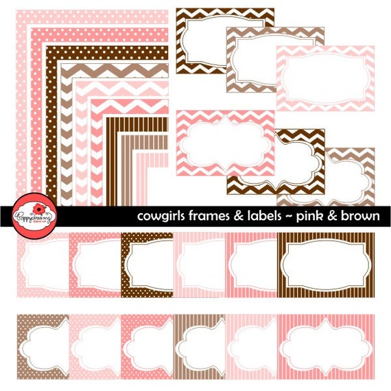 Pink Chevron Page Border