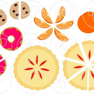 Math Manipulatives Fractions Clipart Set - (300 Dpi) School Teacher ...