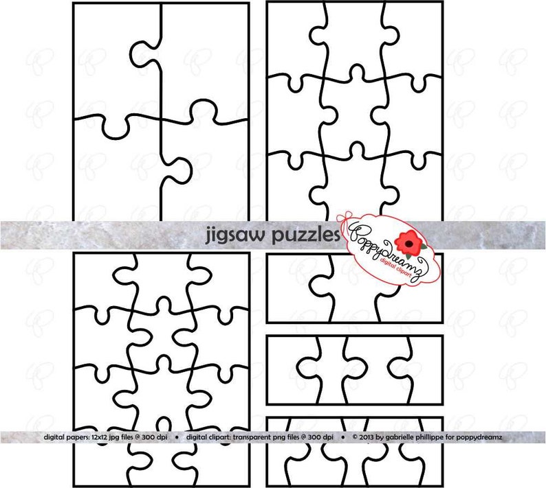 Puzzle Puzzle Vorlage Din A4