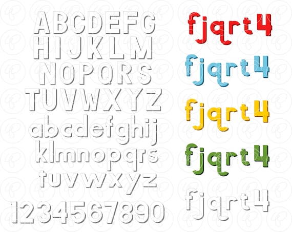 Magnet Letters Alphabet Clip Art Pack 300 Dpi Transparent Etsy