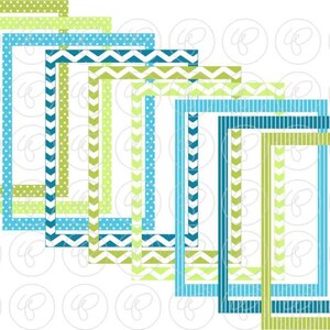 Summer Rain Frames & Labels: Clip Art Pack Card Making Digital Frames ...
