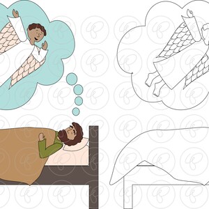 Bible Stories: Birth of Jesus Christ Clipart Set by Poppydreamz Bible ...