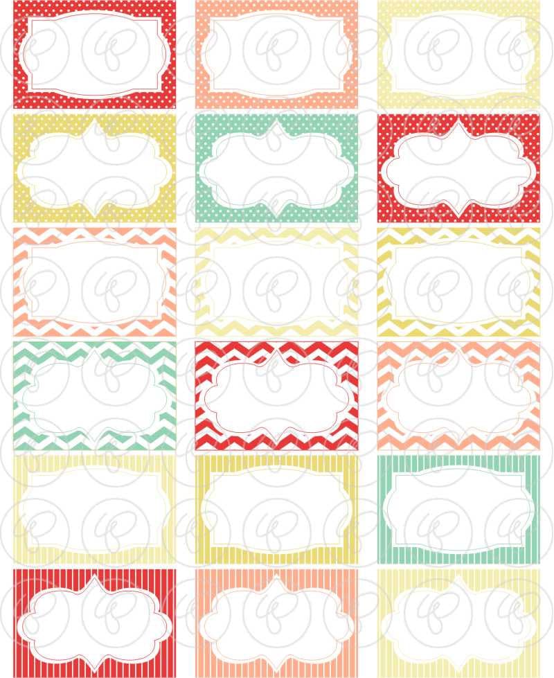 Caribbean Frames & Labels: Clip Art Pack Card Making Digital Frames ...