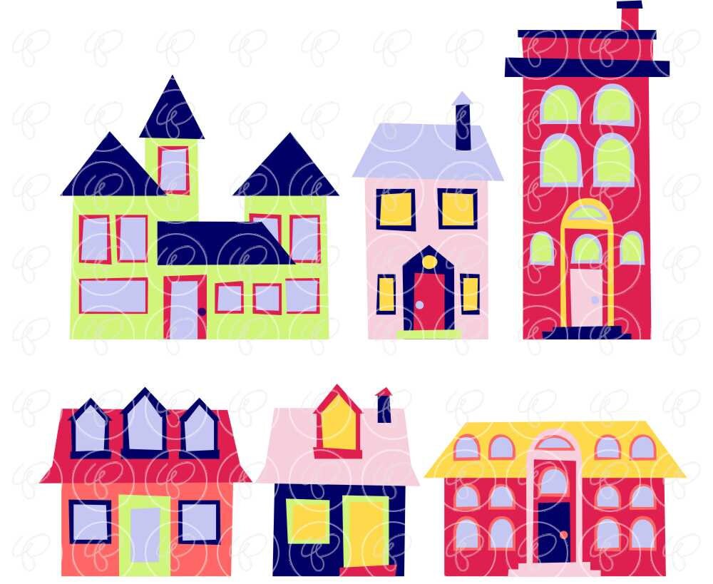 Little Neighborhood Clipart Set: 300 Dpi Transparent Png - Etsy