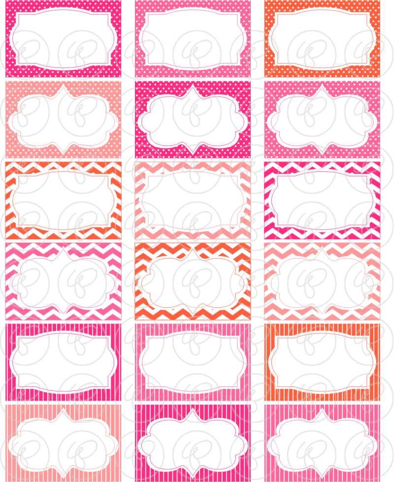 Berries Frames & Labels: Clip Art Pack Card Making Digital Frames Page ...