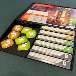 Porta-cartões de renda para SETI – jogo base e expansão “Space Agencies”