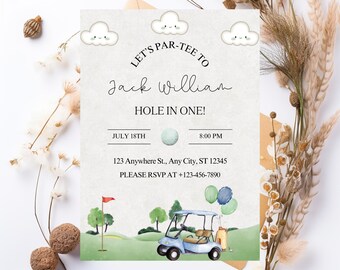 Golf Birthday Invitation: Animated Par-Tee Video Evite (Digital)