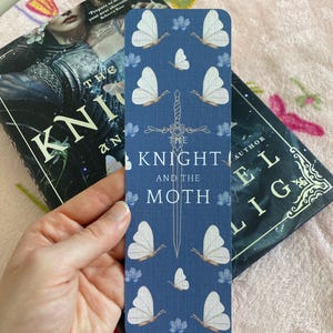 The Knight and the Moth Bookmark: Linen Card Stock, Fantasy Book Lover Gift
