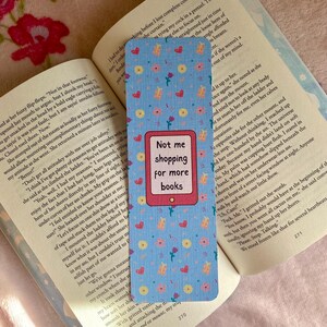 Not Me Shopping For More Books Bookmark | Cute Bookmarks