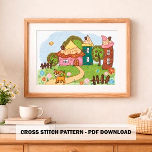 Cross Stitch Pattern  Cozy Courtyard (PDF Download) – Pattern Keeper