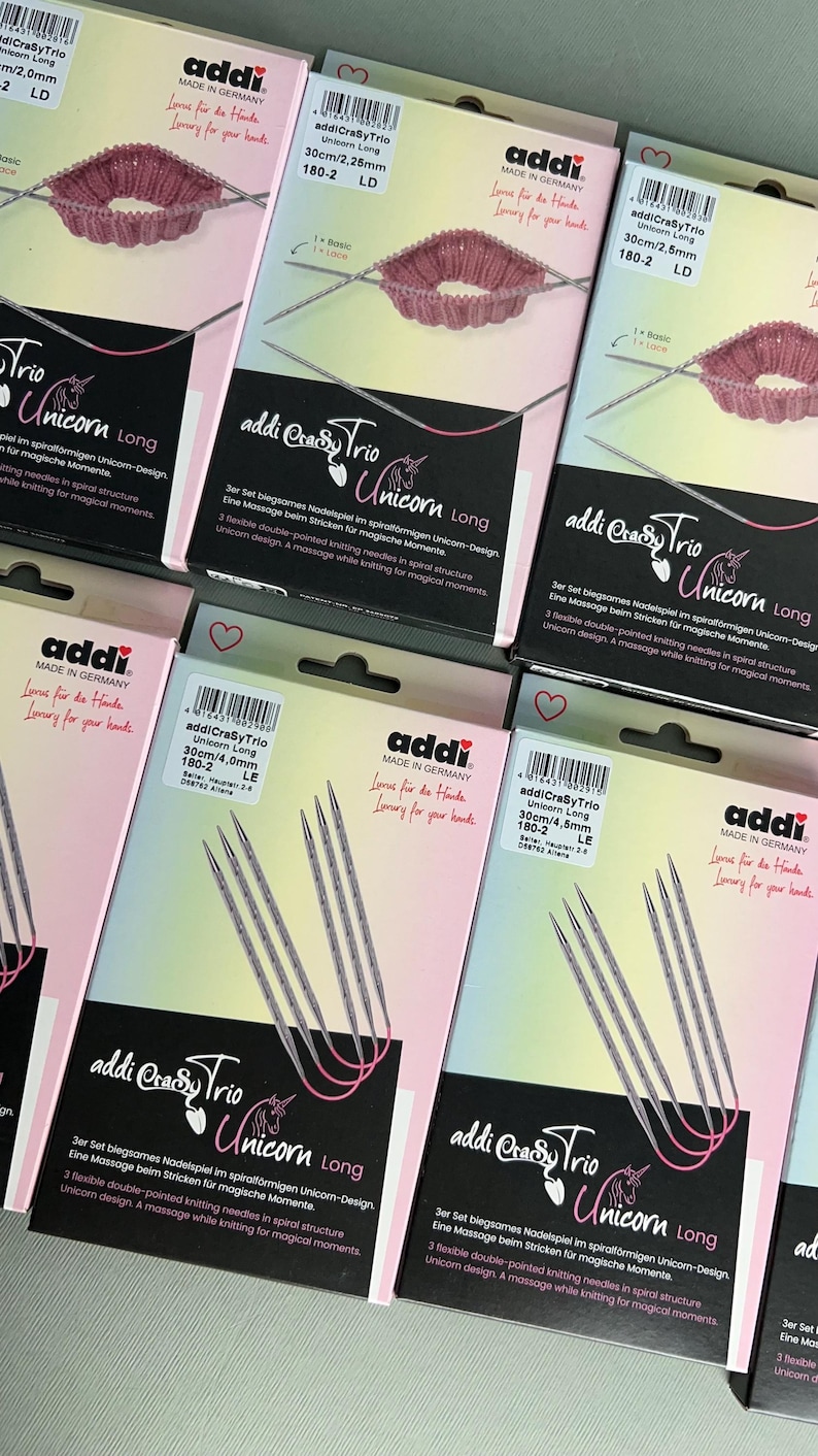 Addi | Addicrasytrio Unicorn Long | Двусторонние спицы | 180-2 | 30 см ...