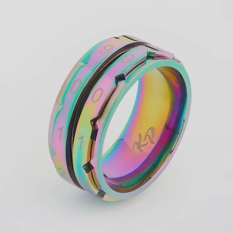 Rainbow Row Counter Ring - Etsy