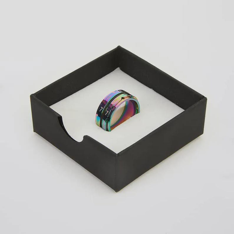 Rainbow Row Counter Ring - Etsy