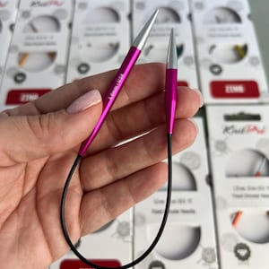 Circular knitting needles Zing KnitPro, 22.5 cm, 2.00-5.00 mm