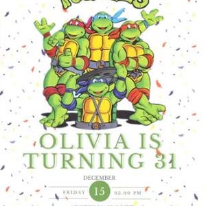 Convite editável, convite de aniversário de karatê para menino, convite ninja, download instantâneo, modelo de convite de aniversário infantil tartarugas