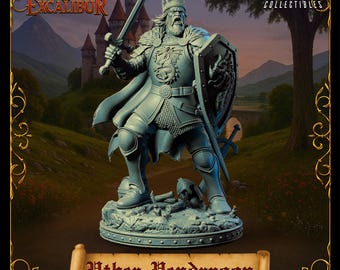 King - Uther Pendragon - Chronicles of Excalibur - Tabletop Miniature