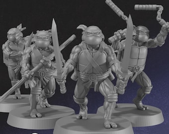 Lot Figurines Tortues Ninja TMNT Vintage – Années 1988-1991