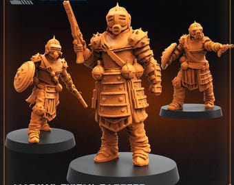 Puede incluir: Tres figuras de Marawi Sultan Sappers de color naranja. Las figuras están en poses de batalla, una sosteniendo un rifle, otra un escudo y una pistola, y la tercera una pistola. El texto "Papsikels" está en la parte superior y "Marawi Sultan Sappers" en la inferior.