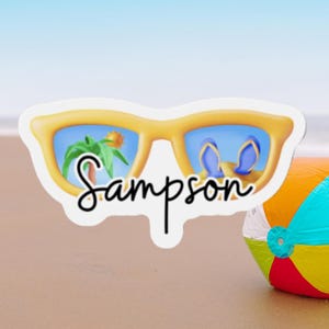 Personalized Cruise Door Magnet - Sunglasses - Cruise 2025 Door Magnet, Cruise Magnets, Family Cruise, Custom Magnets, Cruise Door Decor