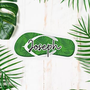 Personalized Cruise Door Magnet: Flip Flop Design, Family Vacation