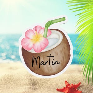 Personalized Cruise Door Magnet - Pina Colada - Cruise 2025 Door Magnet, Cruise Magnets, Family Cruise, Custom Magnets, Cruise Door Decor