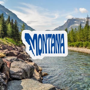 Montana Die-Cut Magnet: State Decal, Car & Fridge Magnet
