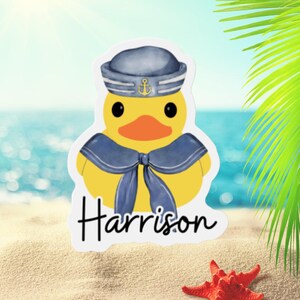 Personalized Cruise Door Magnet: Rubber Duck Family Vacation