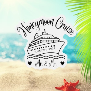 Personalized Cruise Door Magnet - Honeymoon Couples - Cruise 2025 Door Magnet, Cruise Magnets, Family Cruise, Custom Magnets, Cruise Decor