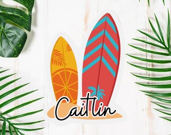 Imán personalizado para puerta de crucero: Diseño de tabla de surf - Crucero 2025