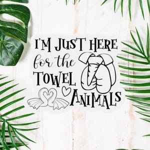 Personalized Cruise Door Magnet: Funny Towel Animals, Family Cruise 2025
