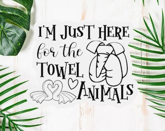 Personalized Cruise Door Magnet: Funny Towel Animals, Family Cruise 2025