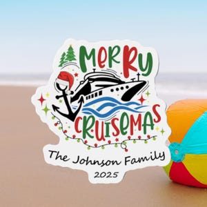 Personalized Cruise Door Magnet - Christmas Cruise - Cruise 2025 Door Magnet, Cruise Magnets, Family Cruise, Custom Magnets, Cruise Decor