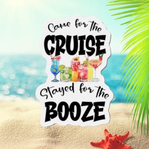 Personalized Cruise Door Magnet - Booze - Cruise 2025 Door Magnet, Cruise Magnets, Family Cruise, Custom Magnets, Cruise Door Decorations