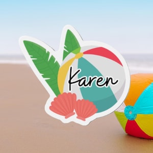 Personalized Cruise Door Magnet - Beach Ball - Cruise 2025 Door Magnet, Cruise Magnets, Family Cruise, Custom Magnets, Cruise Door Decor