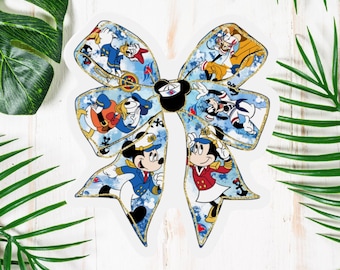 Imán personalizado para puerta de crucero - Disney Bow - Crucero 2025, imanes de crucero, crucero familiar, imanes personalizados, decoración de puerta de crucero