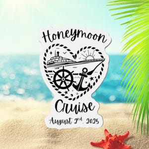 Newlywed Cruise Door Magnet - Honeymoon- Cruise 2025 Door Magnet, Cruise Magnets, Family Cruise, Custom Magnets, Cruise Door Decorations