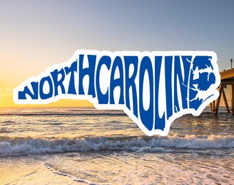North Carolina Magnet: State Pride-souvenir, stansad vinyl
