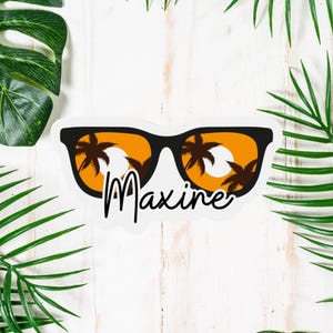 Personalized Cruise Door Magnet: Sunglasses Design - 2025 Family Trip