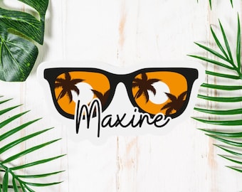 Imán personalizado para puerta de crucero: Diseño de gafas de sol - Viaje familiar 2025