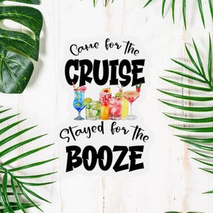 Personalized Cruise Door Magnet: Booze Theme - Cruise 2025