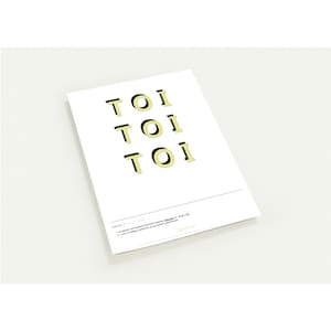 10 x Toi Toi Toi (Gelb) Karten