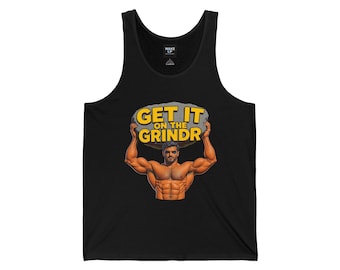 Holen Sie es sich auf die Grindr - Men's Muskeltank - Kultur-Schock-Kollektion