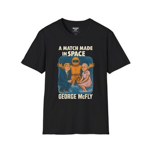 Chemise politique Trump Biden - t-shirt président drôle de bande dessinée - chemise parodie de science-fiction - un match fabriqué dans l'espace - M