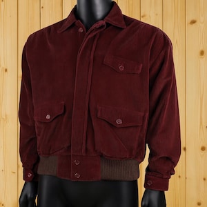 Jack Torrance Red Corduroy Jacket | The Shining Movie Jacket  Vintage 80s Style Burgundy Corduroy Coat Halloween Costume Jacket Gift for Him
