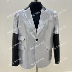 Ghost Band Papa Emeritus Inspired Blazer: Metallic Rock Stage Costume