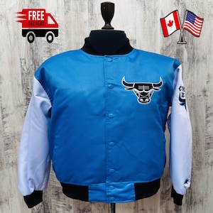 Vintage Chicago Bulls Satin Varsity Jacket - Starter Tobacco Road