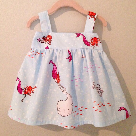 Items similar to Baby, Toddler, Girls Dress Mermaids on Etsy
