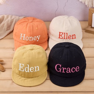 Custom Baby Hat, Embroidered Hat, Baby Name Baseball Hat, Gift for Baby, Gift for Vacation, First Birthday Gift, Child Cap, Childrens Gift