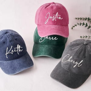 Vintage Baseball Hat, Custom Text Embroidered Hat, Your Text Here, Cool Quote Cap, Custom Trucker Hat, Personalized Gift, Custom Dad Cap